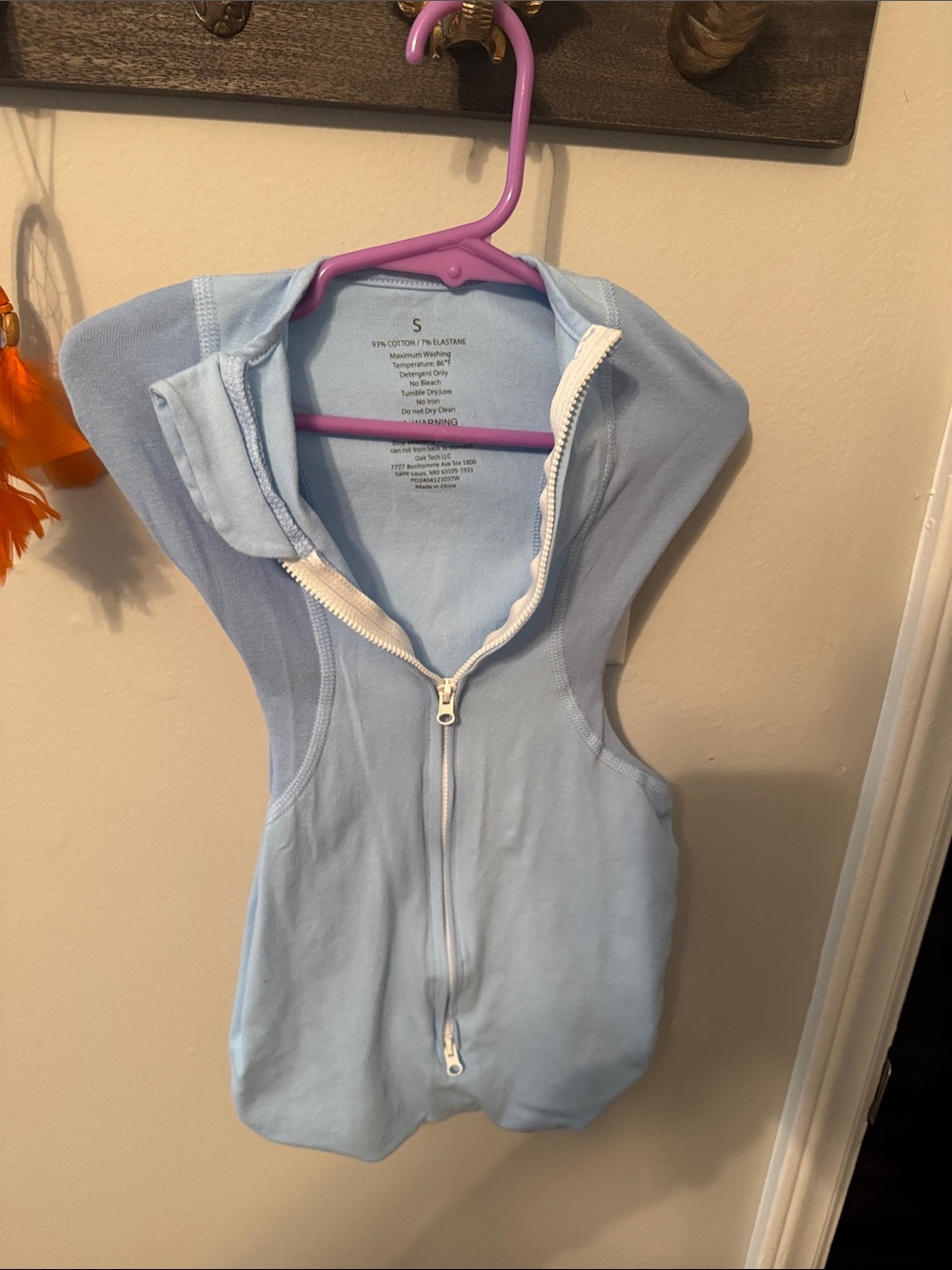 Amazon Light Blue Baby Sleep Sack Swaddle
